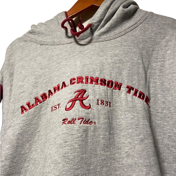 Vintage Alabama Crimson Tide Hoodie Sweatshirt Size XL Embroidered 90s Y2K NCAA - Picture 2 of 10
